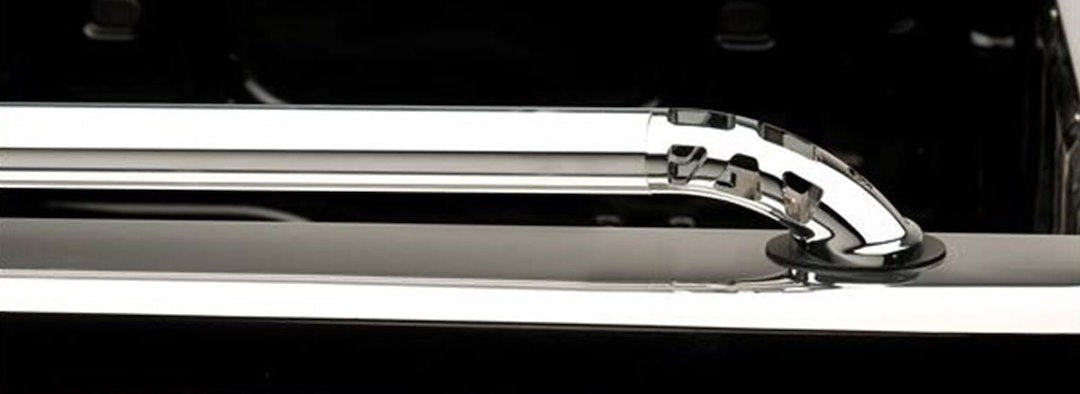 Putco 89857GM Silver Polished Round Tube Bed Side Rail