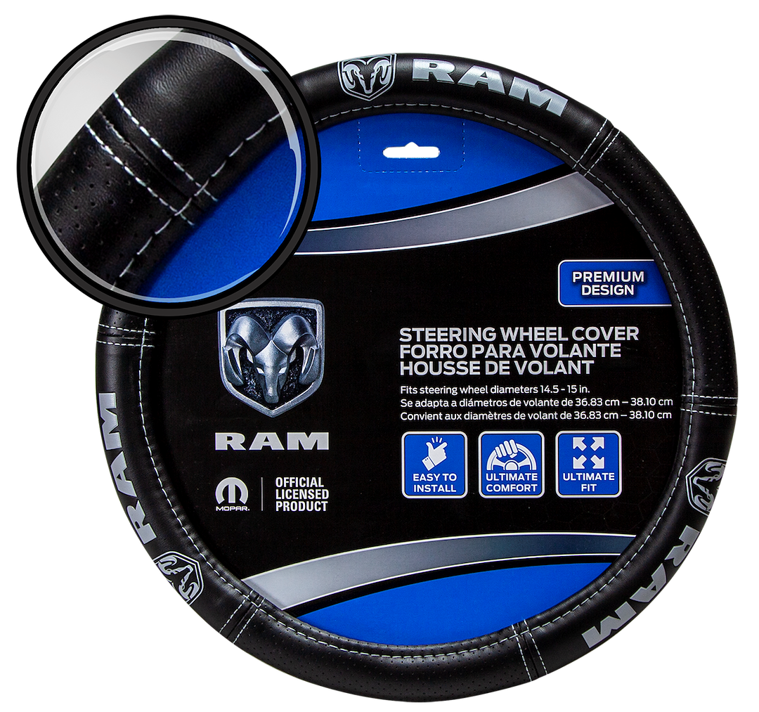 Plasticolor 006697R25 Ram Deluxe Elite Steering Wheel Cover