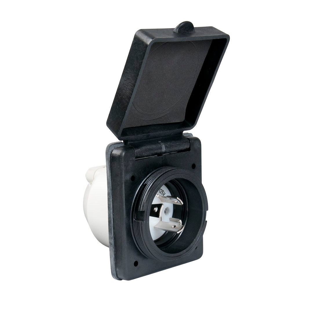 Marinco 301elrv.Blk Power Inlet Port - image 2