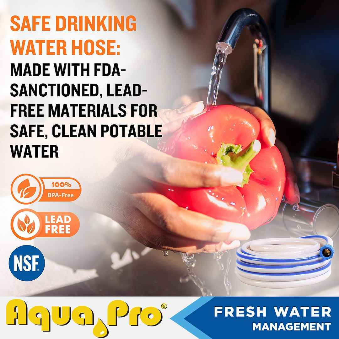 Aqua Pro W20867 Fresh Water Hose - 5/8 in ID x 50 ft