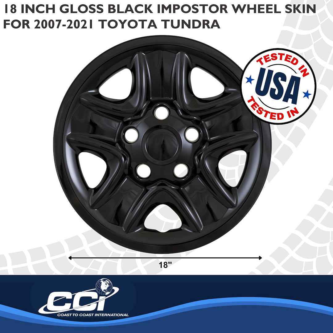 Coast To Coast IMP77BLKN Black 18-Inch Tundra Wheel Skins - image 3