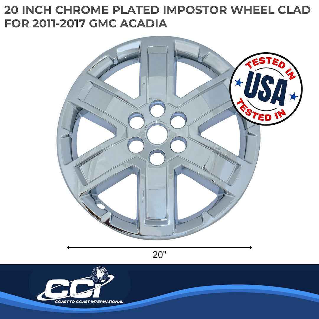Coast To Coast IMP804X Chrome 20-Inch Acadia Wheel Skin