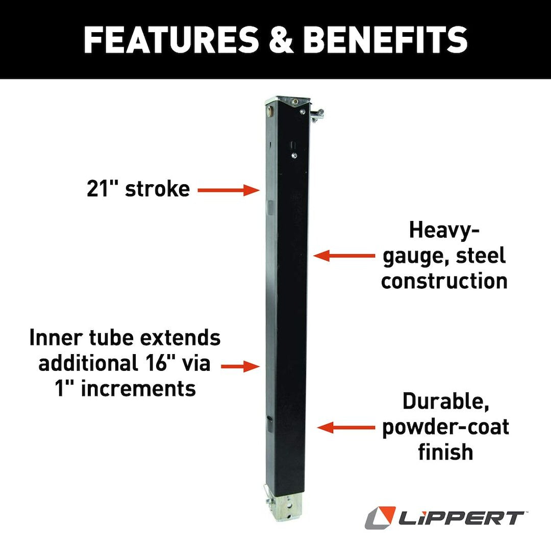 Lippert Components 179014 Trailer Landing Gear Leg - image 5