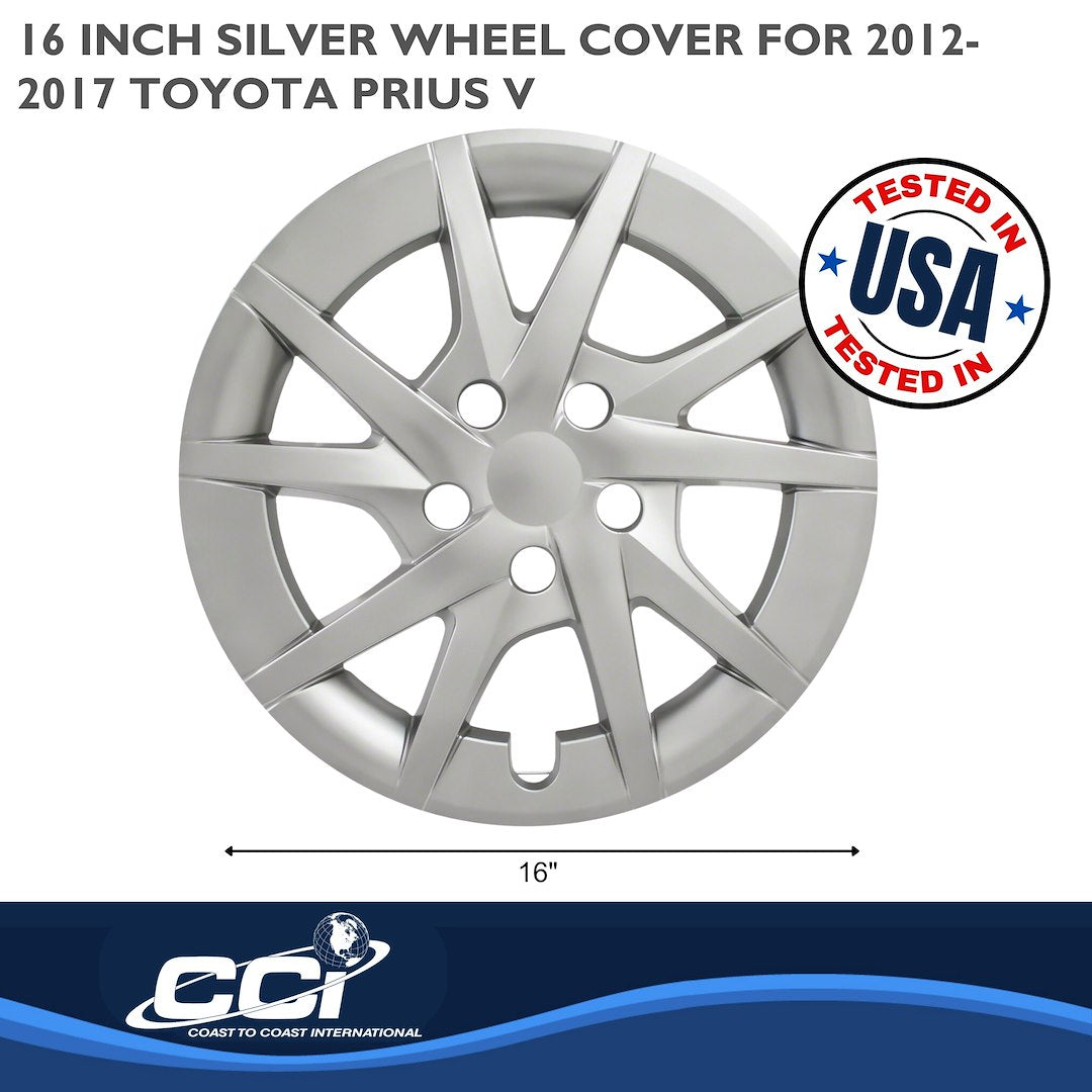 Coast To Coast 50216S Prius 16-Inch Silver Covers - image 2