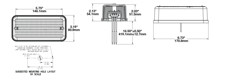 J.W. Speaker 0341361 270 Series LED Tail Light