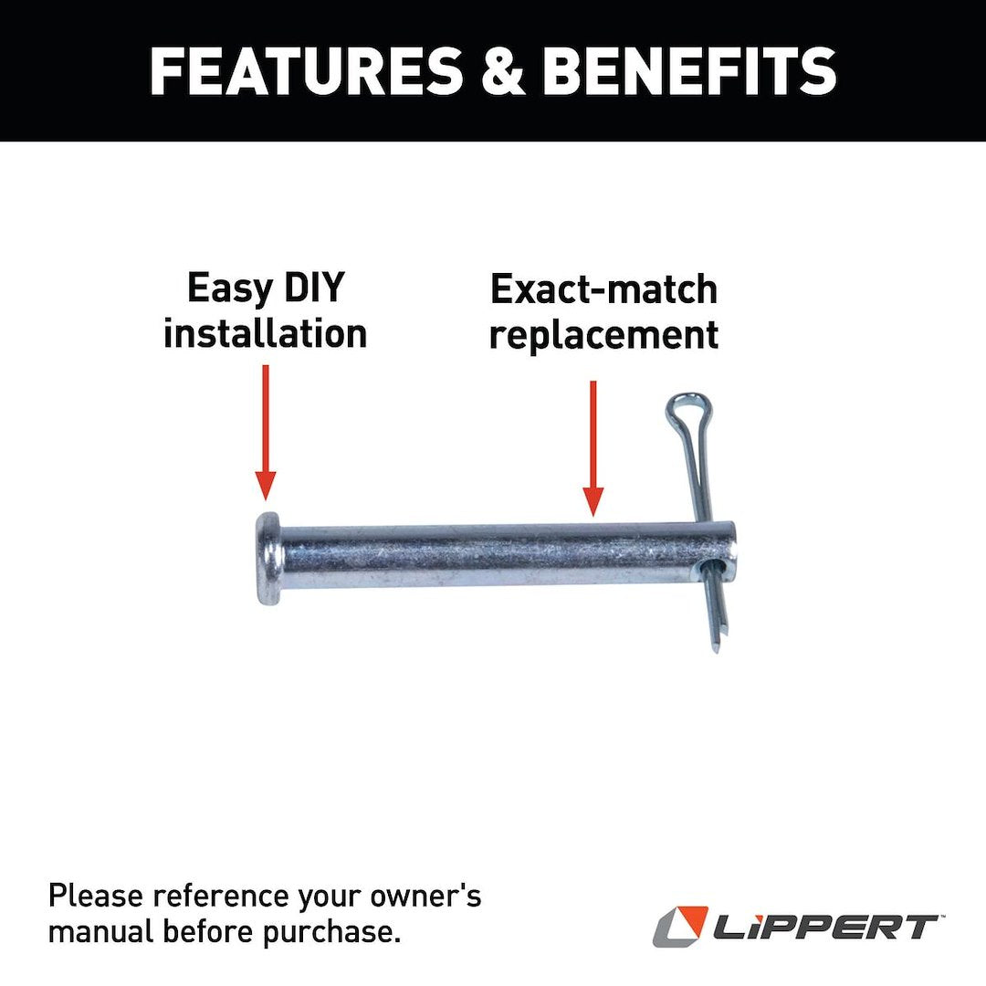 Lippert Components 379178 Entry Step Linkage Arm Clevis Pin - image 3