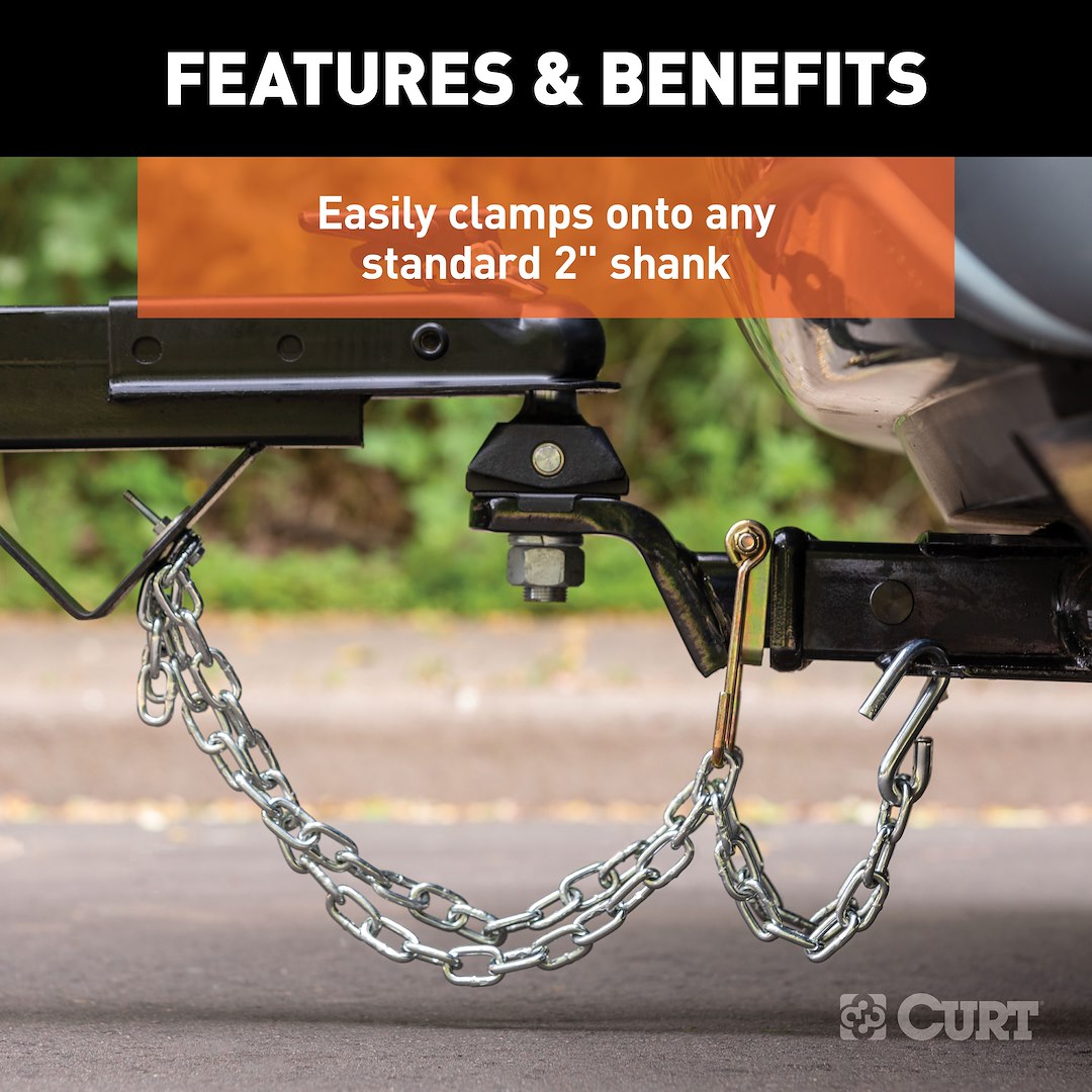 CURT Trailer Safety Chain Holder (45806) – Material: Steel
