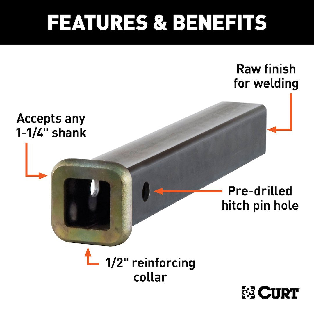 Curt 49512 Trailer Hitch Receiver Tube - image 2