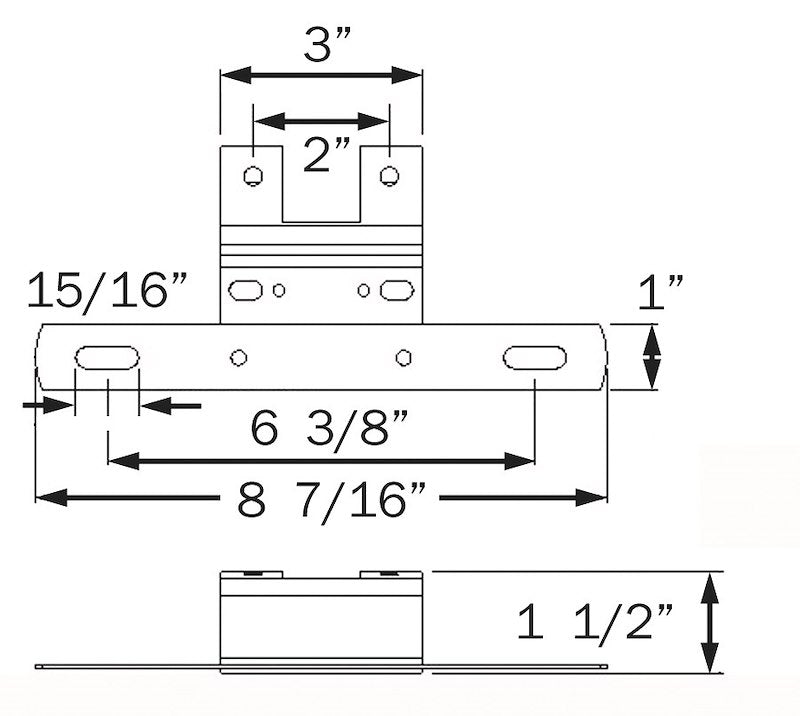 Optronics License Plate Bracket (Lp15sbp) – Material: Steel