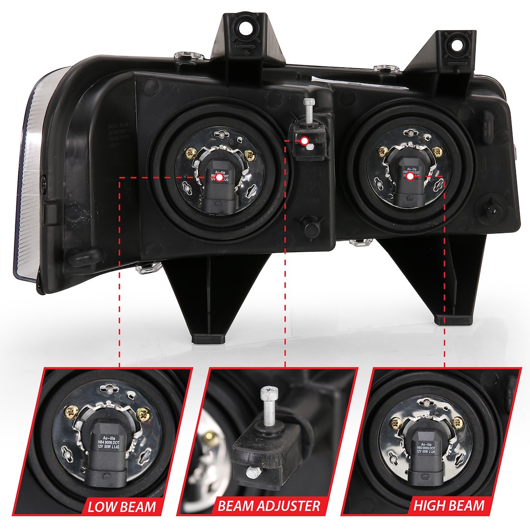 ANZO USA Reflector Beam Halogen Sealed Beam Headlight Assembly 111474 - image 4