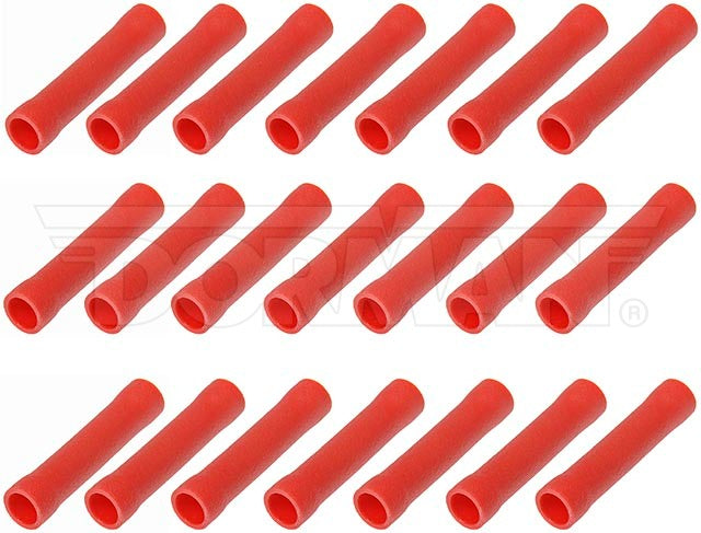 Dorman 85435 Red Butt Connectors, 22–18 Gauge, 21 Pack - image 1