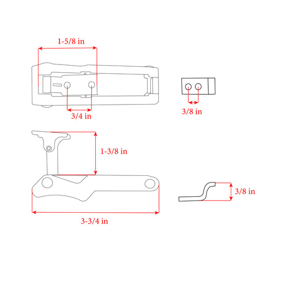 Whitecap Industries 6038c Drawer Latch - image 2