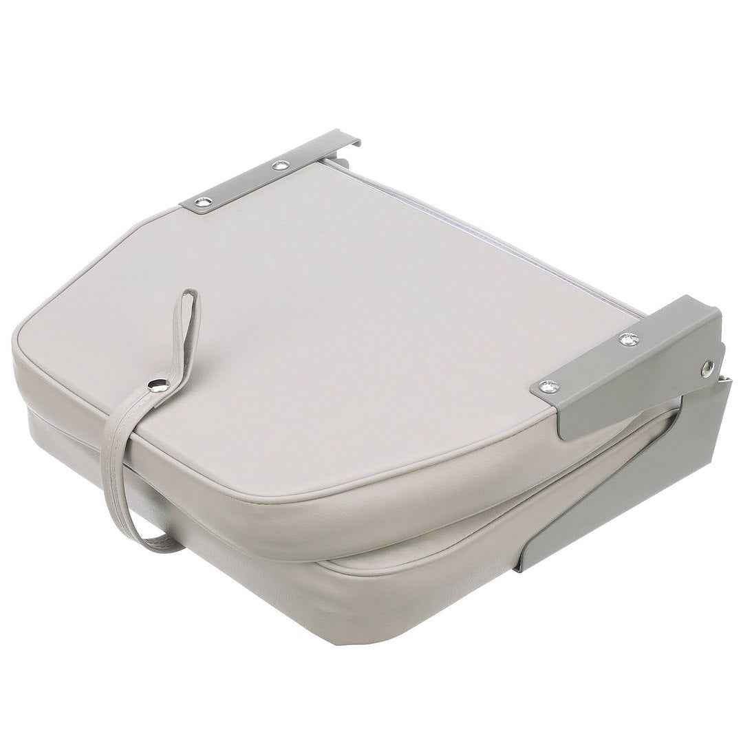 Attwood Marine 98395GY Folding Low-Back Padded Boat Seat - Gray