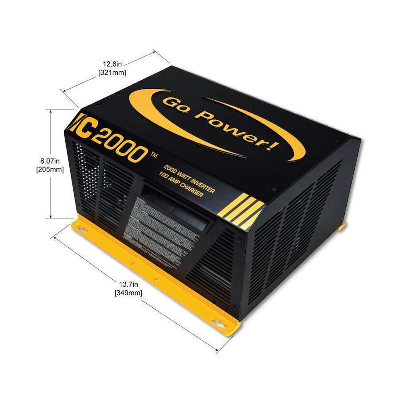 Go Power GP-IC-2000-12-PKG IC 2000 Pure Sine Wave Inverter Charger