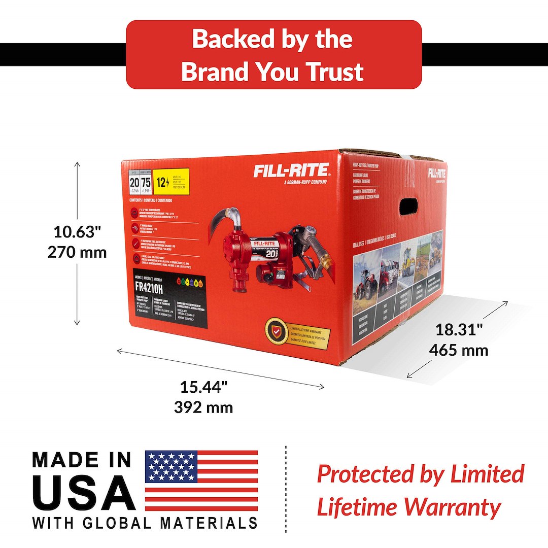 Fill-Rite FR4210H H-Series 12V DC Transfer Pump