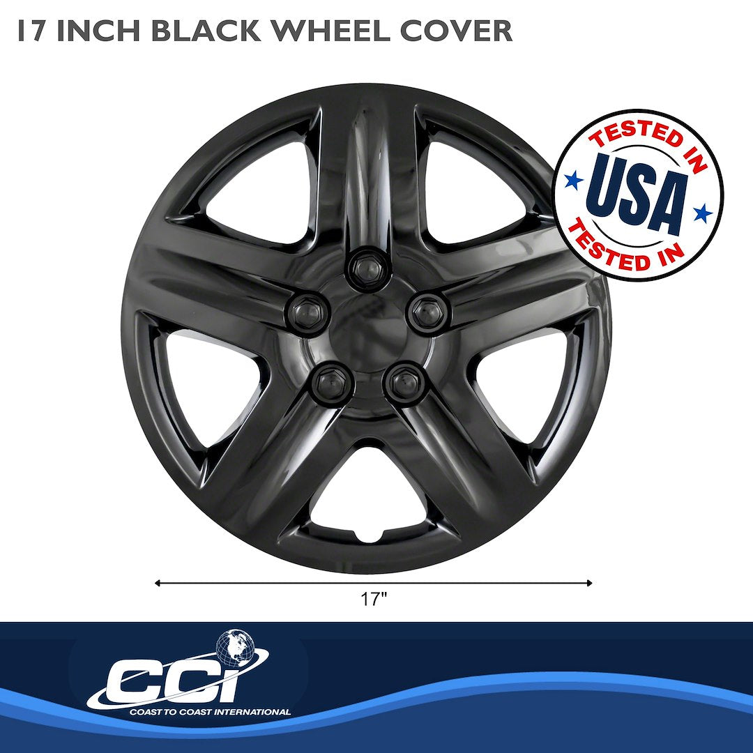 Coast To Coast 43117BLK 17-Inch Black 5-Spoke Wheel Covers - image 2