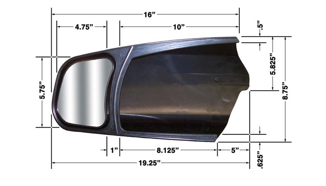 Cipa Usa 11300 Exterior Towing Mirror - image 1