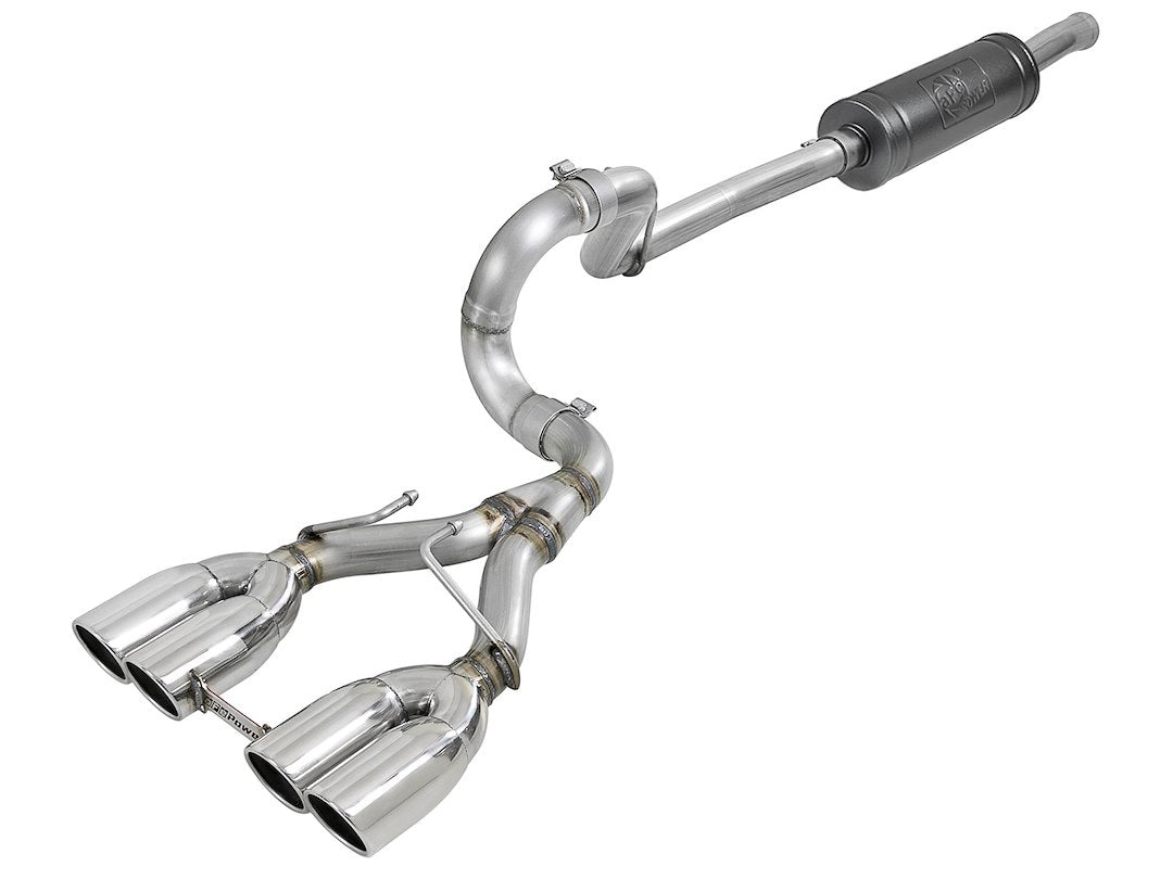 Advanced FLOW Engineering Rebel Cat-Back System Single Quad Exhaust System Kit 49-38071-P - image 1