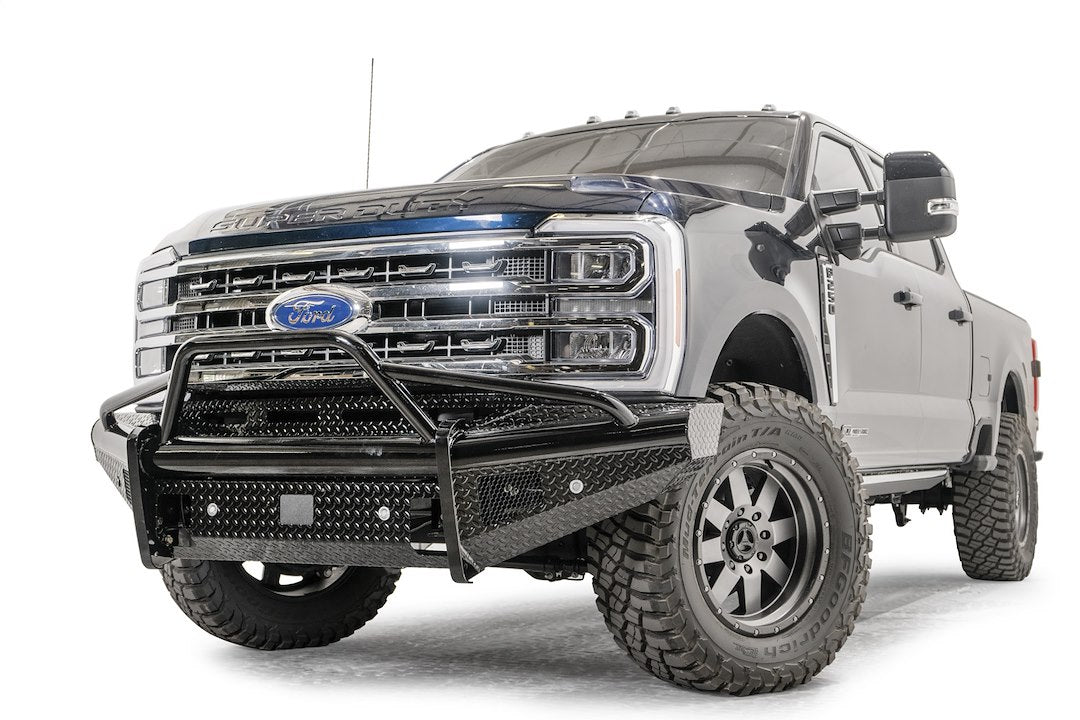 Fab Fours FS23-S5962-1 Black Steel One-Piece Front Bumper