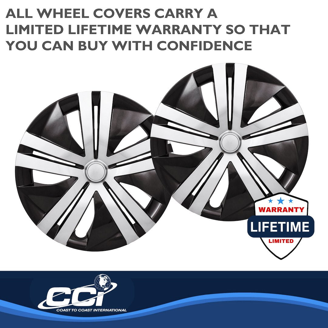 Coast To Coast 55116SB Black/Silver Leaf Wheel Covers - image 4