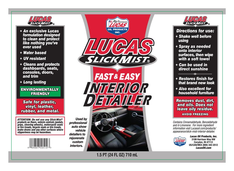 Lucas Oil 10514 Interior Detailer