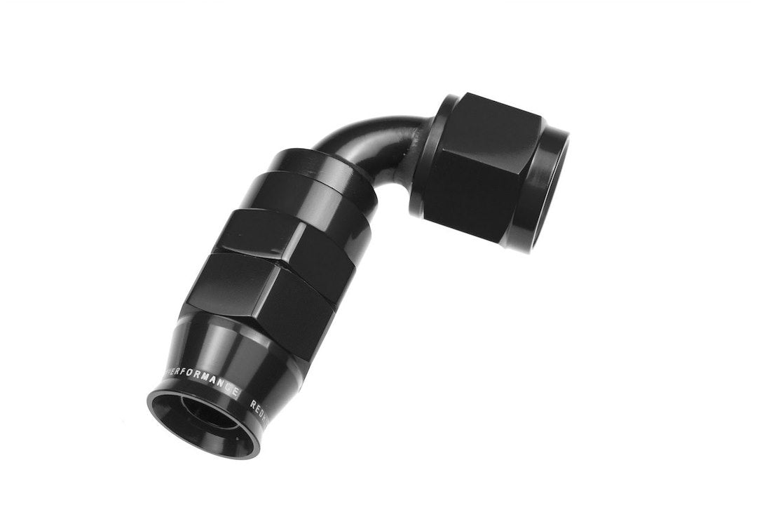 Redhorse 1290-06-2 Black -6 AN 90-Degree PTFE Hose End