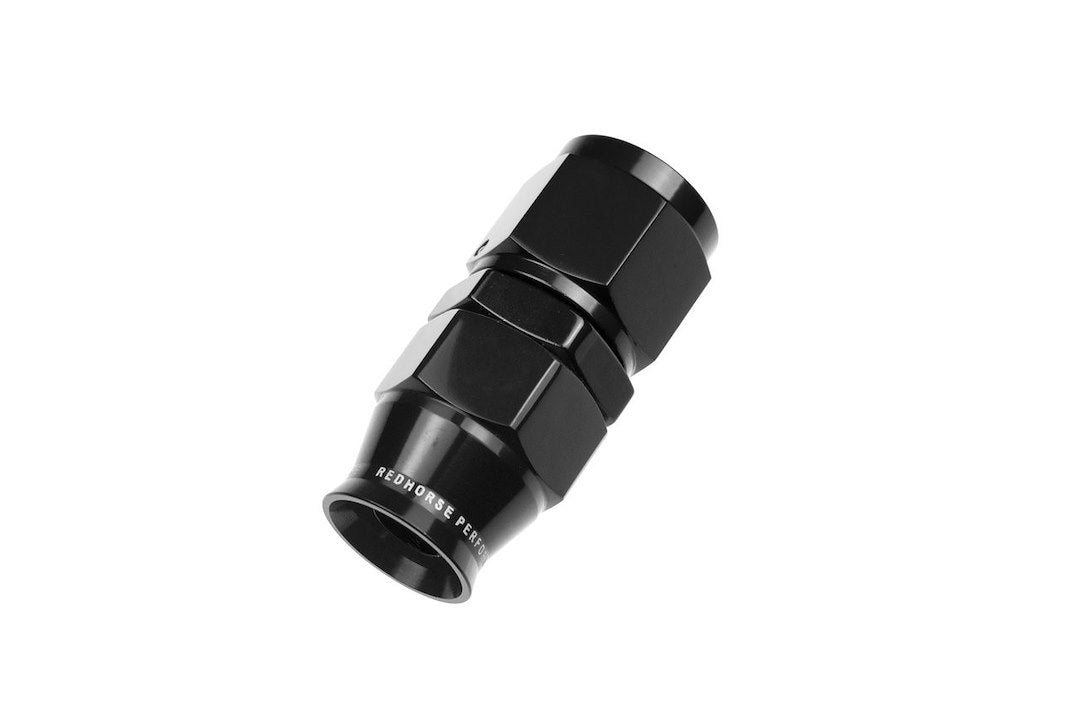 Redhorse 1200-06-2 Black -6 AN Straight PTFE Hose End