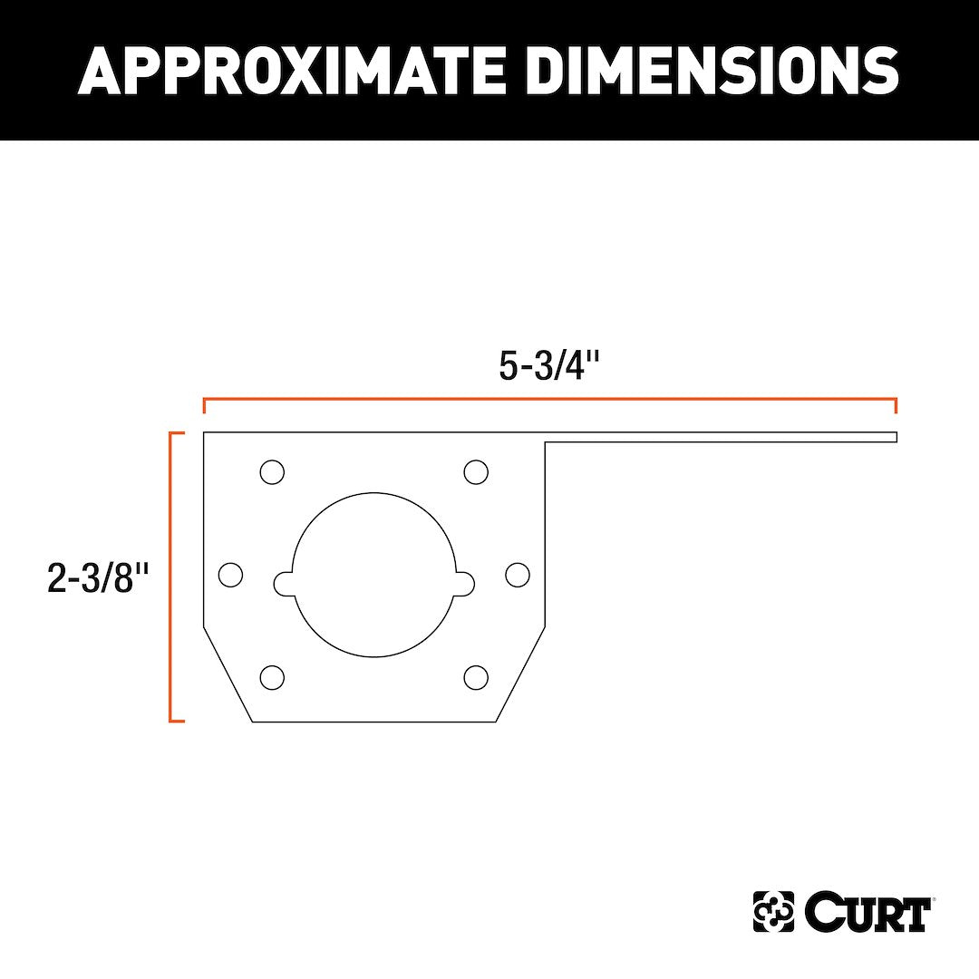CURT Trailer Wiring Connector Mounting Bracket (58210)