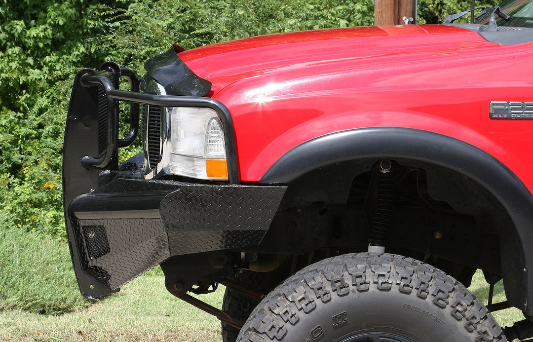 Fab Fours FS99-S1660-1 Black Steel Bumper for Ford
