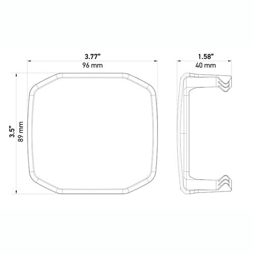 Hella 358233961 X-Treme XT-3A Amber Light Cover
