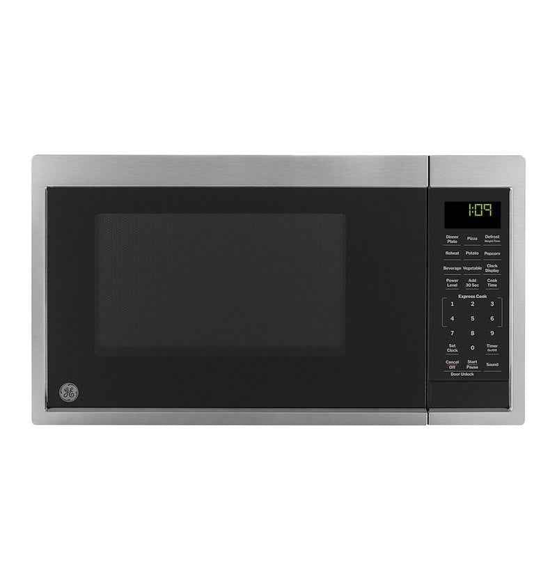 GE Appliances GCBK09N1WSS 0.9 Cu. Ft. 900W RV Microwave Oven – Stainless/Silver