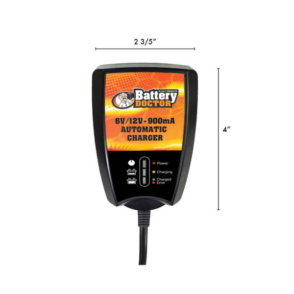 Battery Charger Battery Doctor 6V 12V Automatic 0.9A 20026