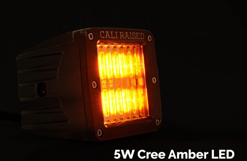 Cali Raised LED CR2495 Amber 4Runner Ditch Lights with Switch - image 5