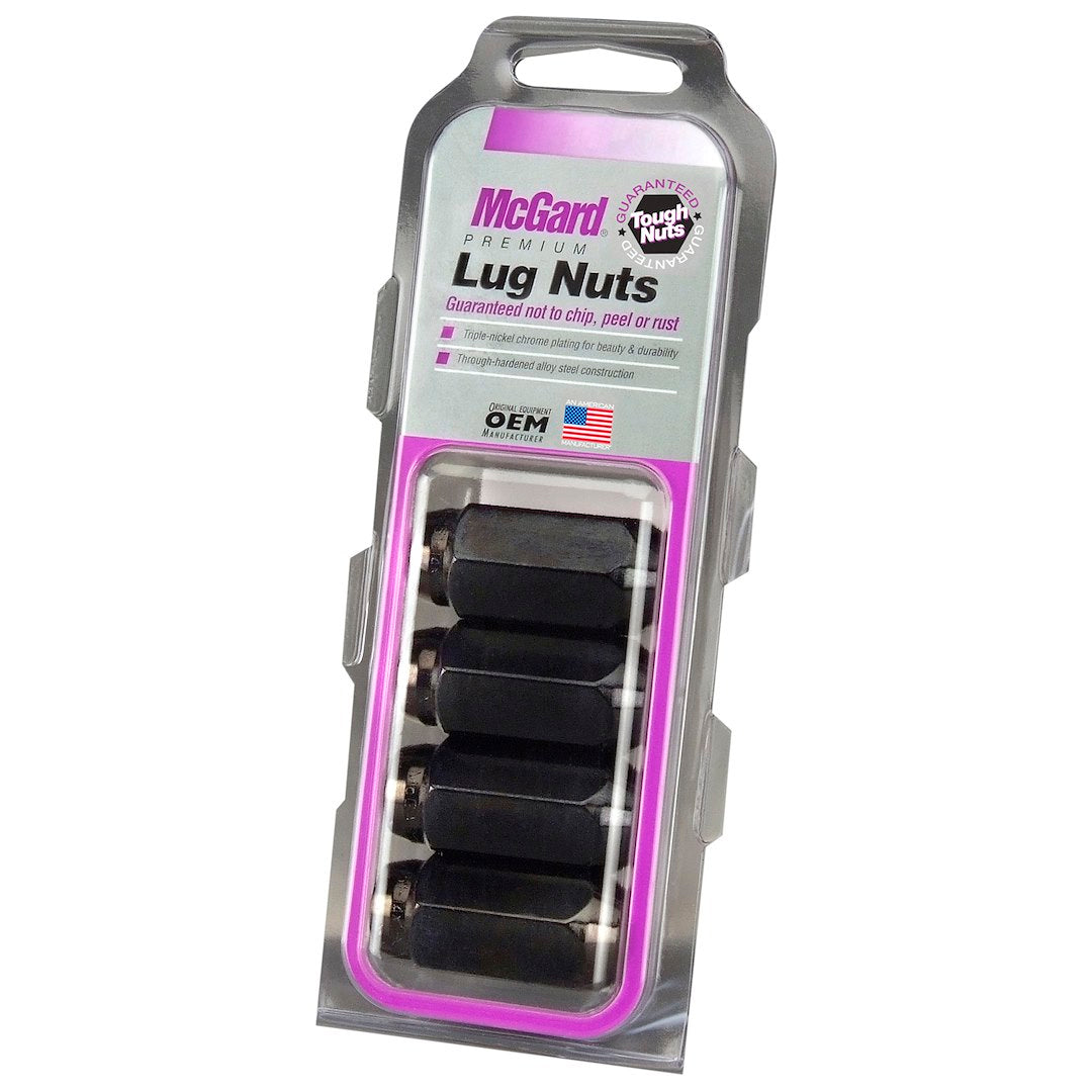 McGard 64072 Black Acorn Hex Lug Nuts, M14x1.5