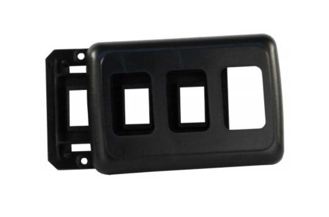 JR Products Multi Purpose Switch Faceplate (12325) – Color: Black