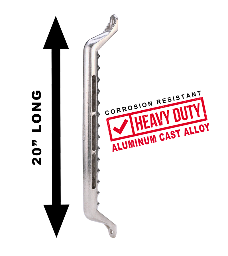 Carr 200042 Polished 20-Inch Aluminum Grab Bar - image 3