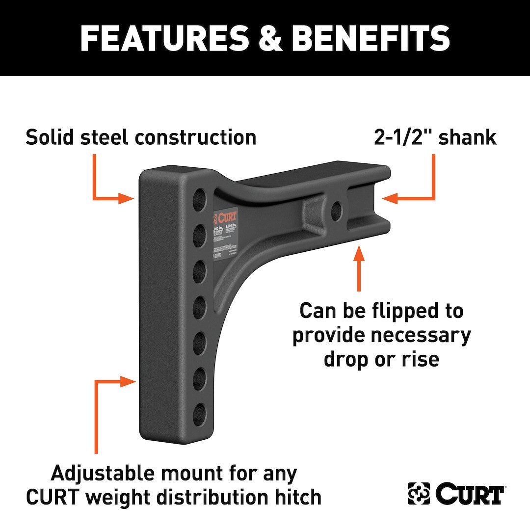 CURT Weight Distribution Hitch Shank (17131)