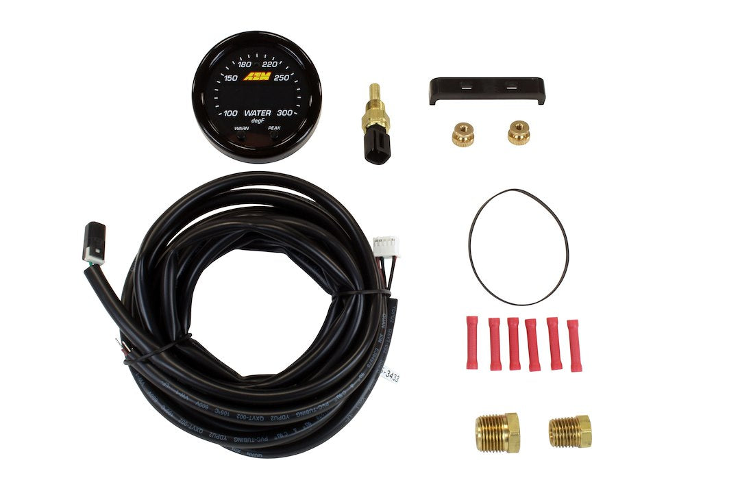 AEM Electronics X-Series Temperature Gauge Water/Trans/Oil (30-0302) - image 1