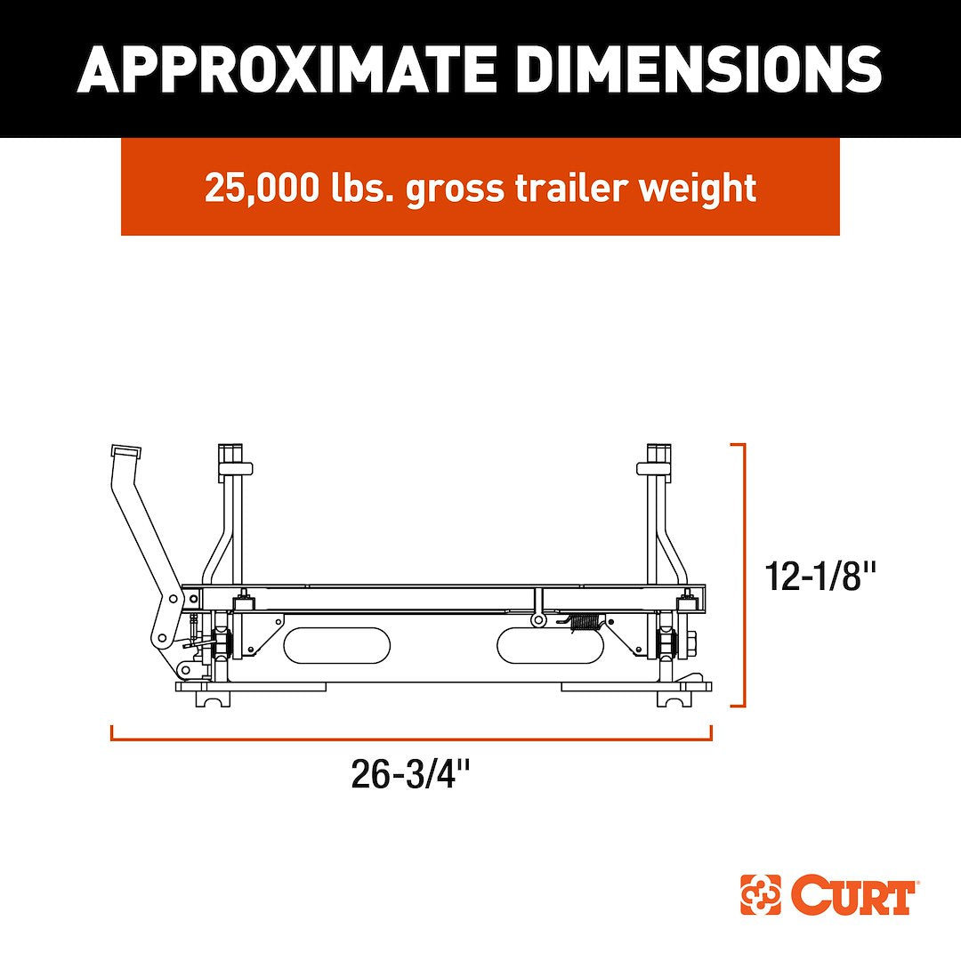 Curt 16574 Fifth Wheel Trailer Hitch Slider - image 6