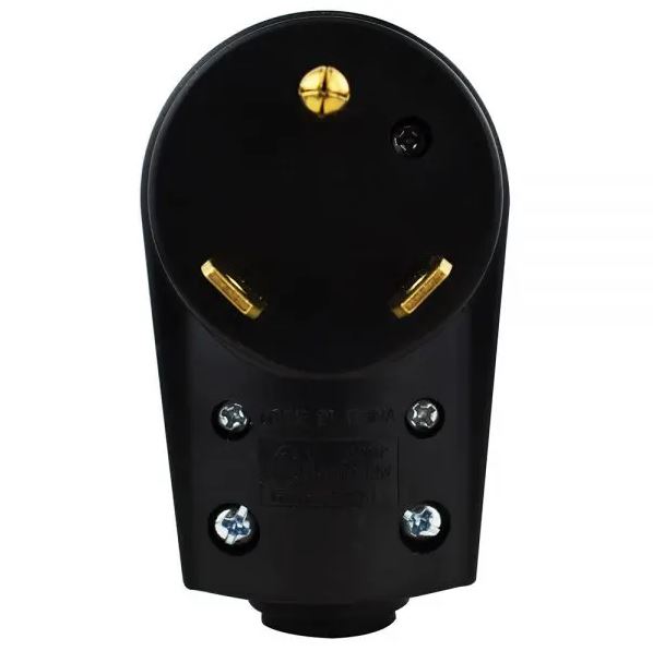 Hughes Auto Power Cord Plug End (30APLUG) – Color: Black