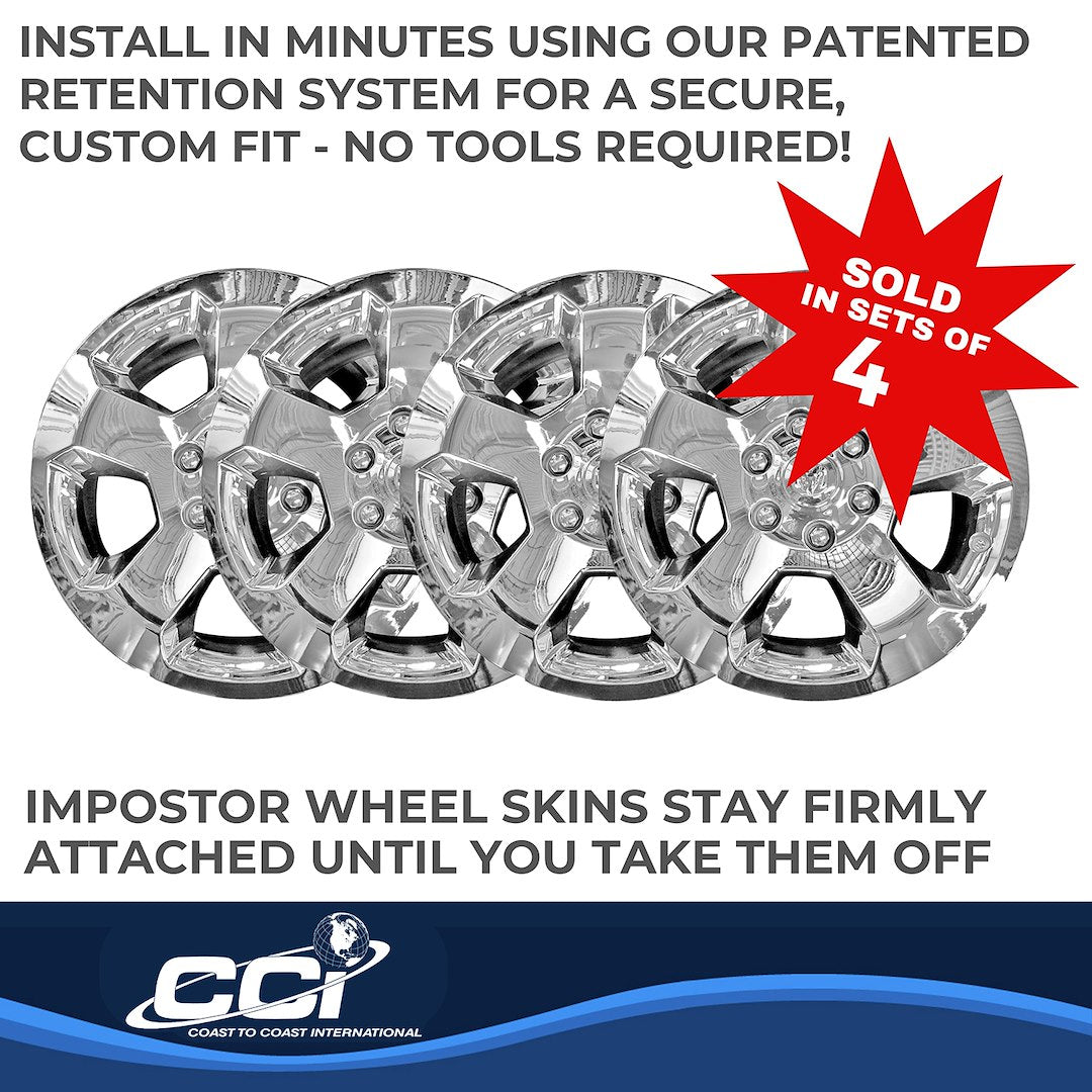 Coast To Coast IMP451X Chrome Ram 1500 Impostor Wheel Skins - image 4