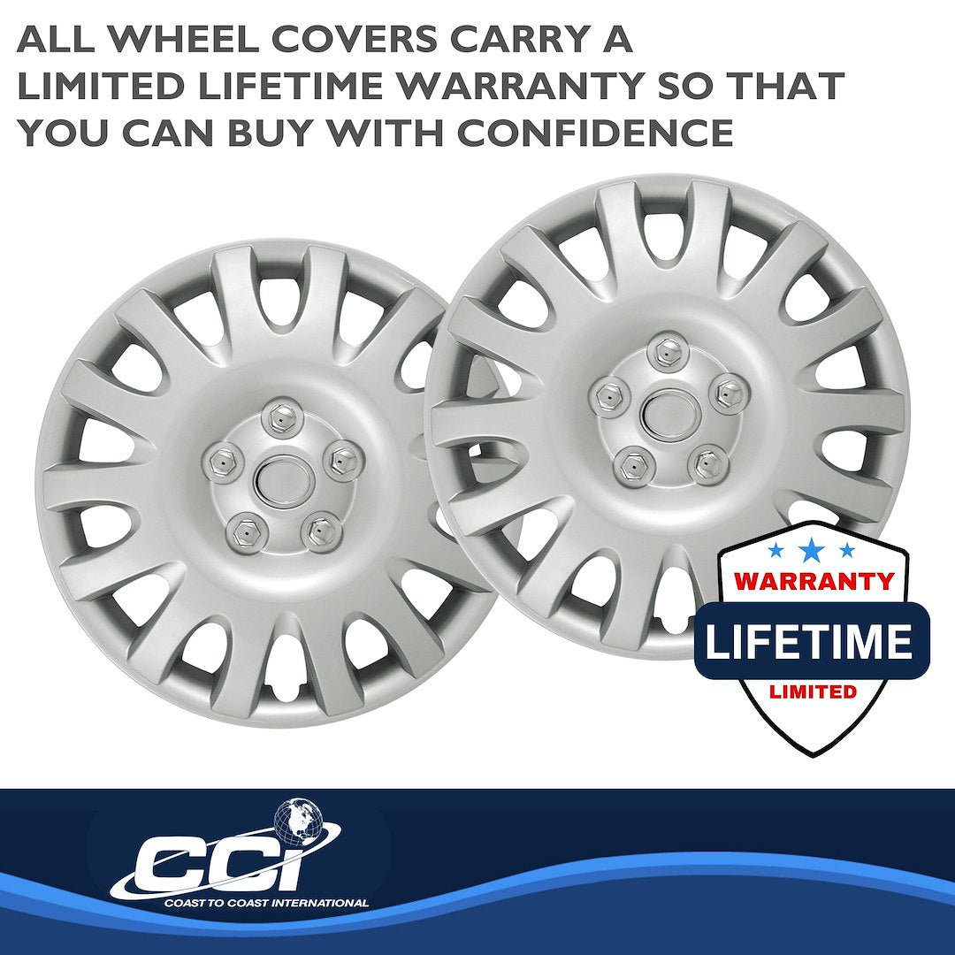 Coast To Coast B883916S Silver Camry Wheel Covers, 14-Spoke - image 3