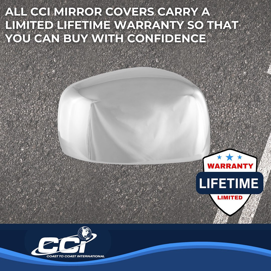 Coast To Coast MC67492 Journey Chrome Full Mirror Covers - image 4