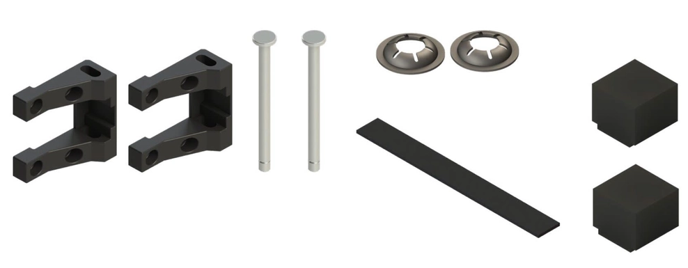 Lippert 2023033860 SlimRack Black Outer End Bracket