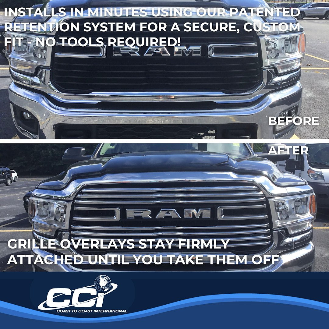 Coast To Coast GI170 Chrome Ram 2500 Bar Grille Overlay - image 4