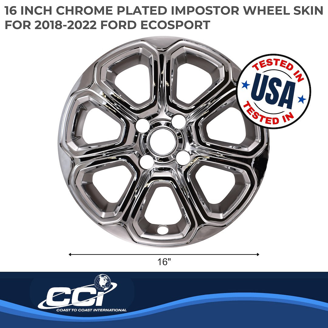 Coast To Coast IMP456X Chrome EcoSport Impostor Wheel Skins - image 2
