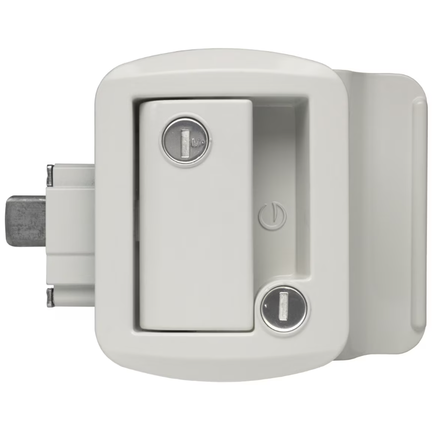 Creative Products TTL-43610AL-9009-1PK White RV Entry Lock