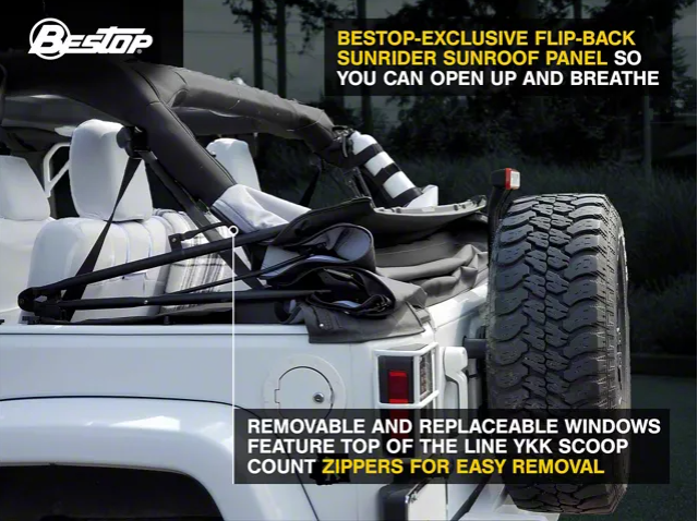 Bestop Supertop NX Soft Top Black Diamond 54723-35 - image 2