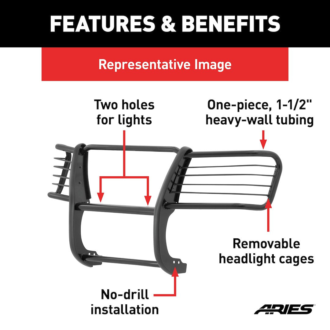 Aries Steel Grille Guard 3067 - image 5