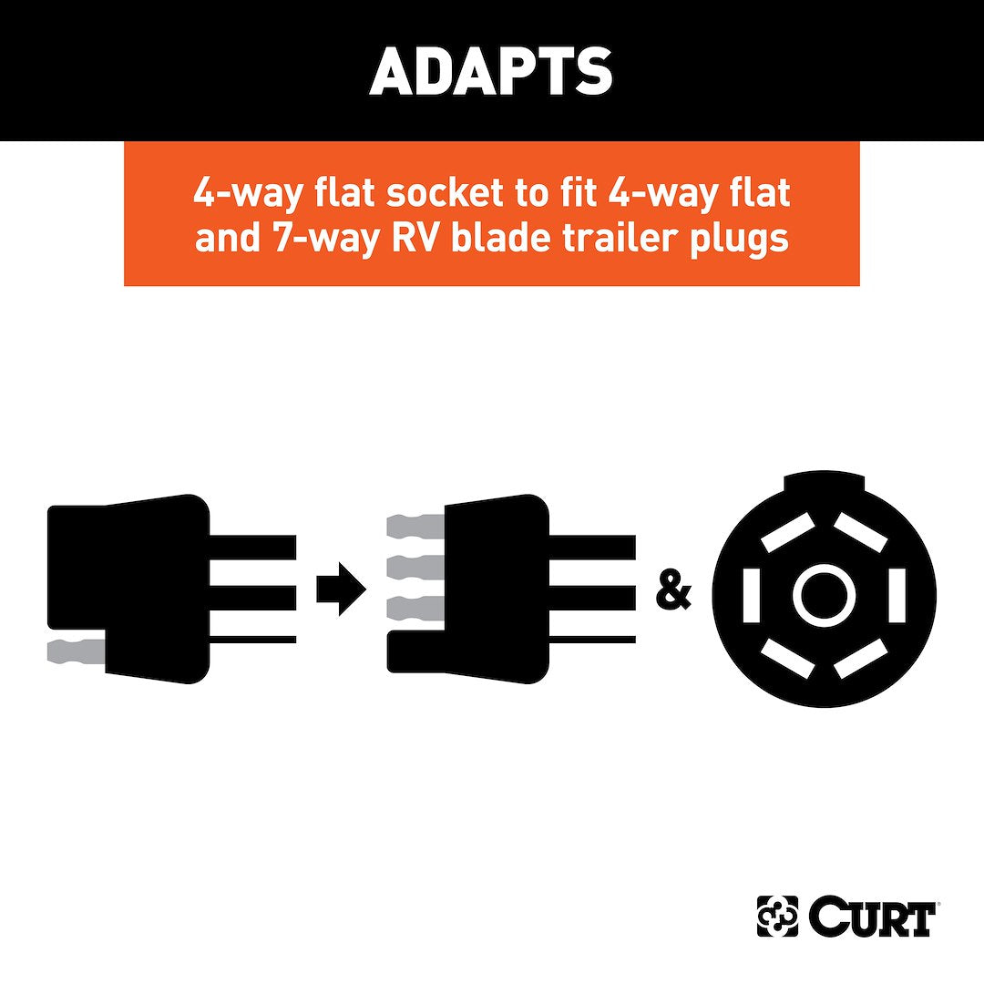 Curt 57672 Trailer Wiring Connector Adapter - image 3